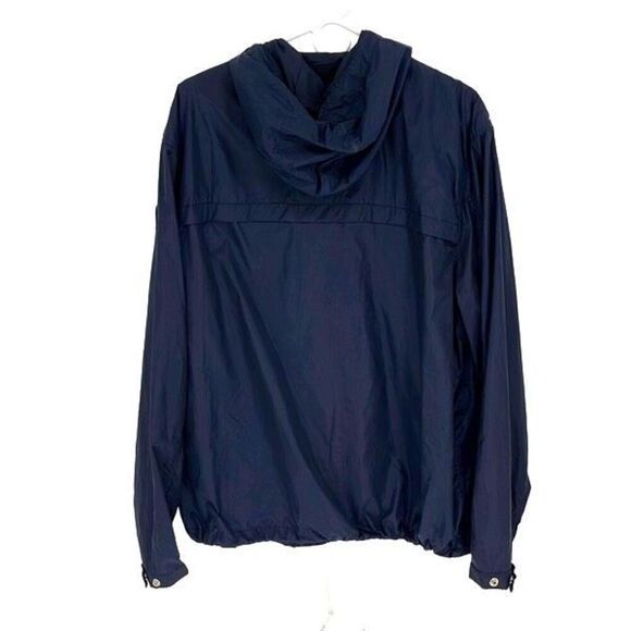 Polo Ralph Lauren Mens Drawstring Hood Packable Anorak Jacket Navy Blue Sz XL - Picture 4 of 11